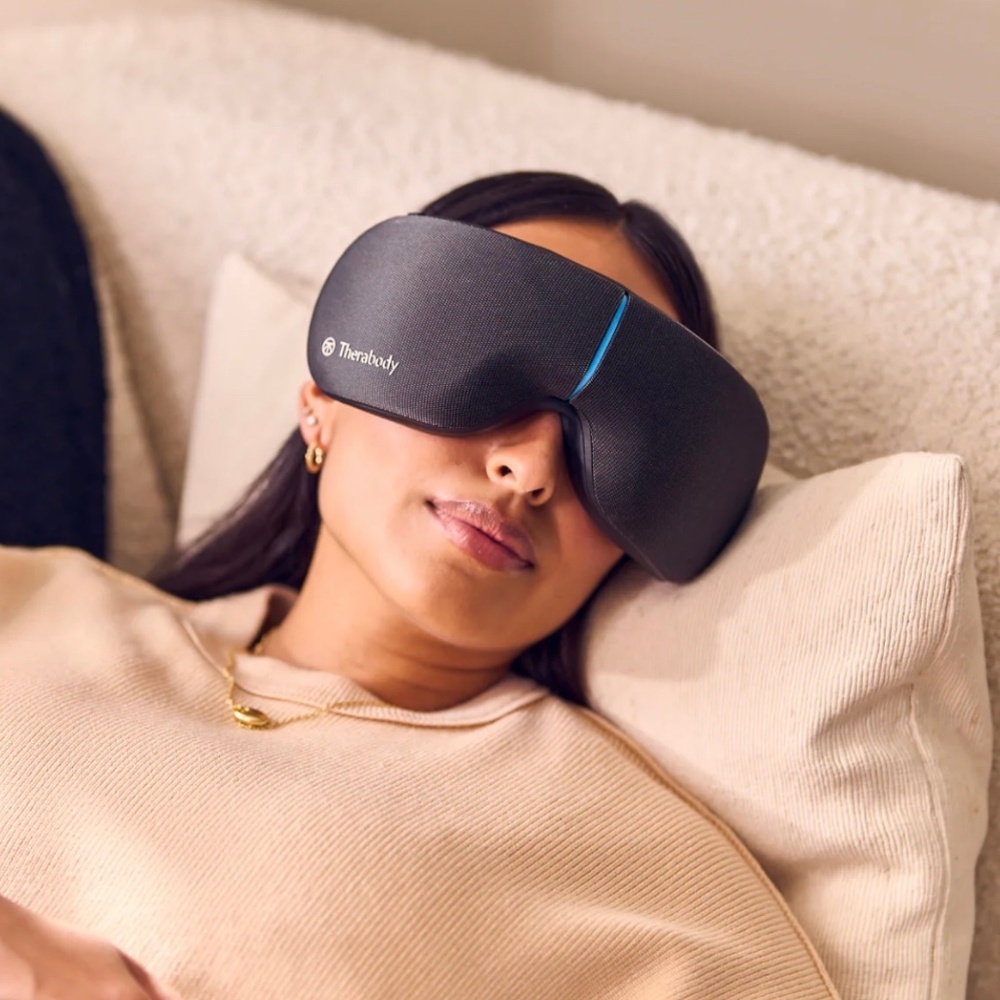 Therabody Black and Blue Wearable Glasses